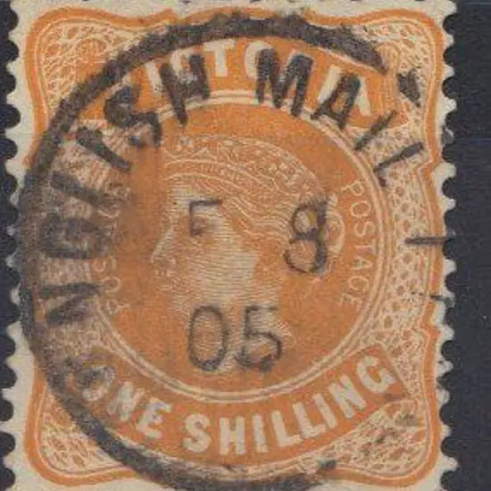 1905 ENGLISH MAIL TPO VICTORIA 75% central strike ...
