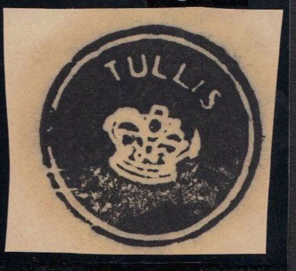 1850's Crowned "TULLIS" frank in block on piece ... Image 1++
