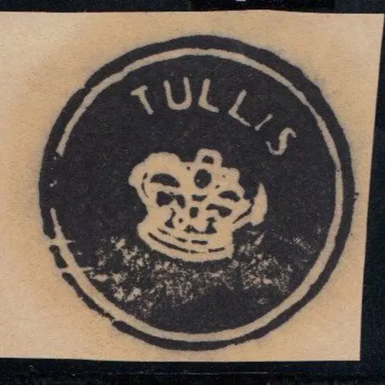 1850's Crowned "TULLIS" frank in block on piece ...