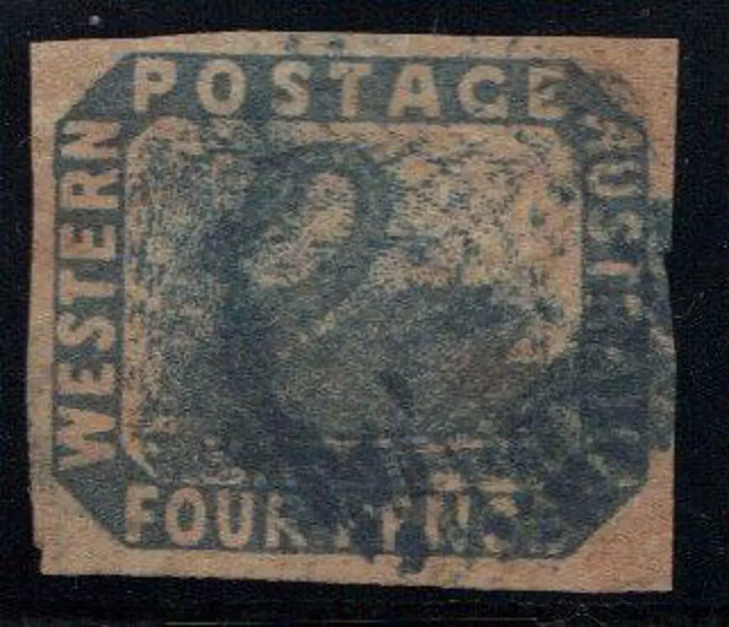 1854 4d blue good used with 4 clear margins. ... Image 1++