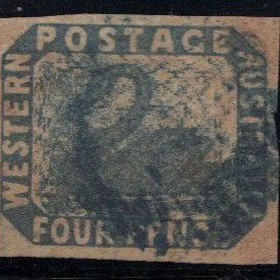 1854 4d blue good used with 4 clear margins. ...