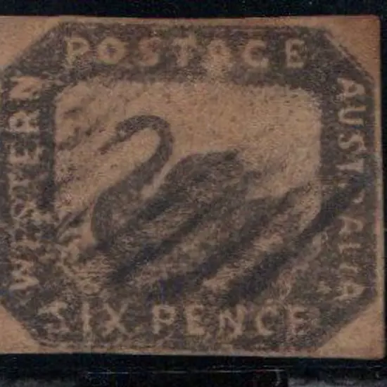 1859 6d grey black Hillman litho with 4 clear ...