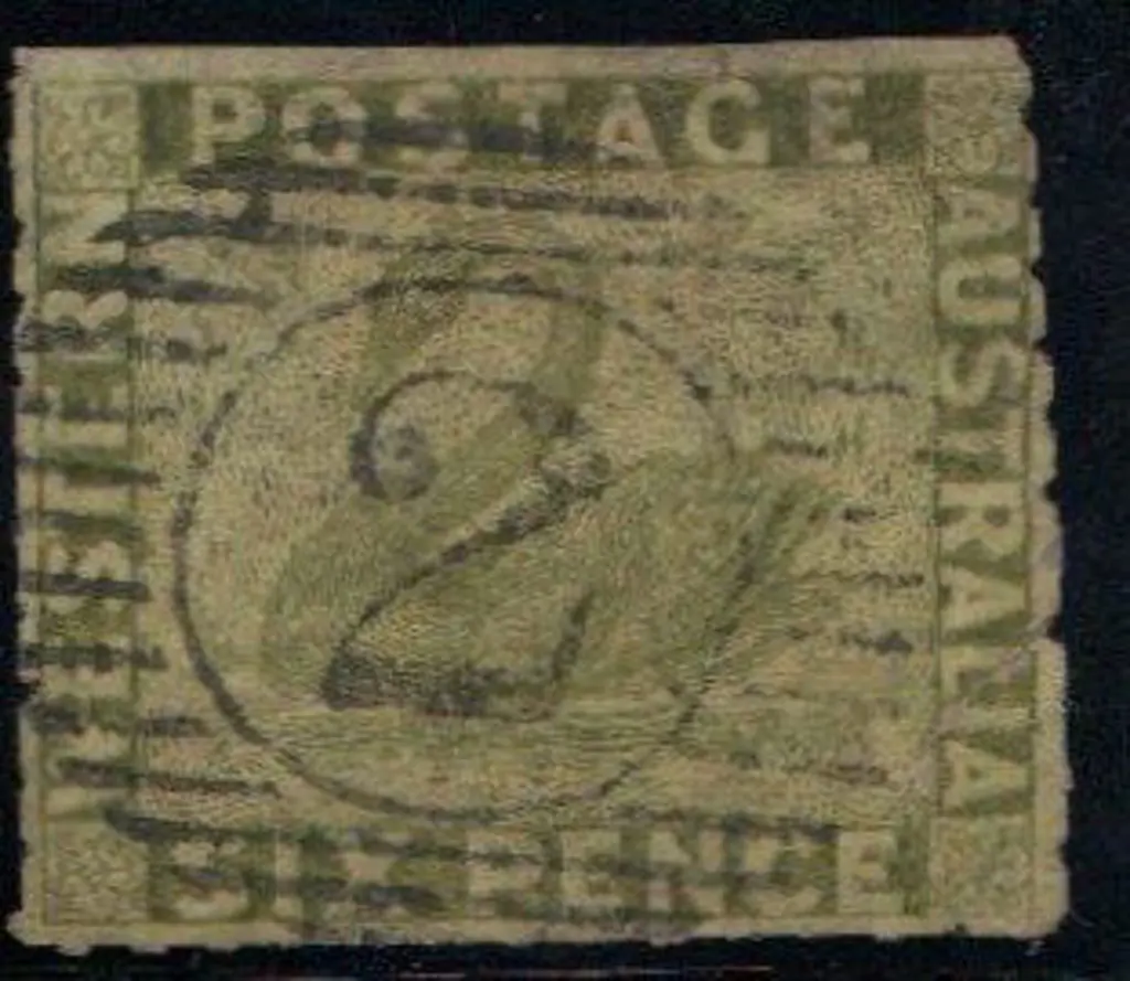 1860 6d sage green rouletted 7½ to 14 with light ... Image 1++