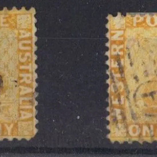 1884 ½d on 1d yellow surcharge forgeries, one ...