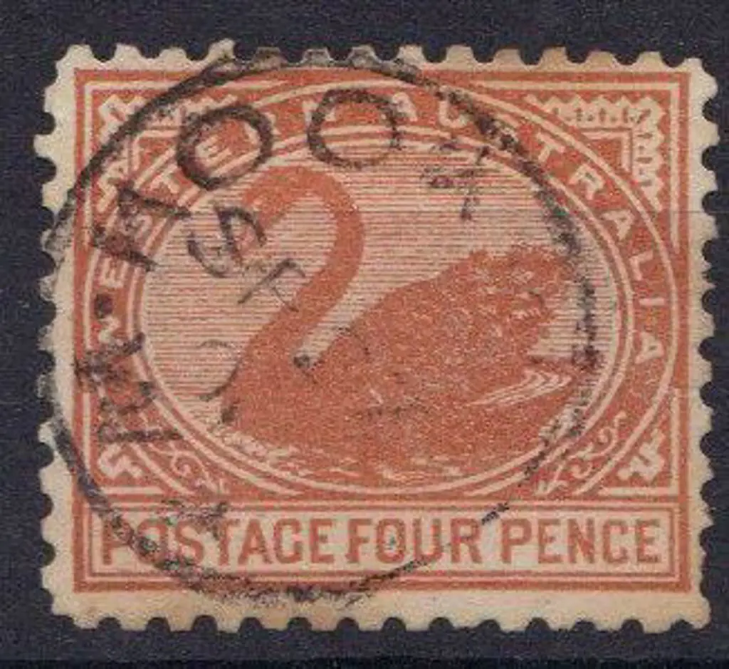1902 4d chestnut Perf. 11 Wmk V & crown. Fine ... Image 1++