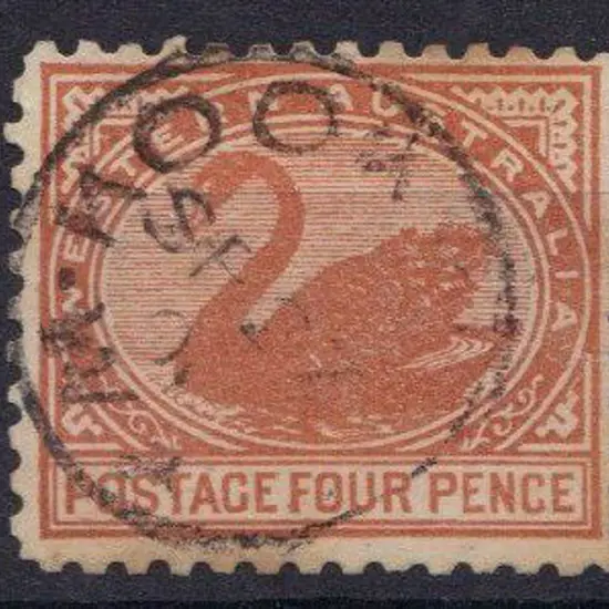 1902 4d chestnut Perf. 11 Wmk V & crown. Fine ...