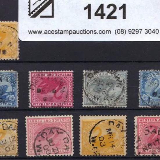 1902-1917 Day Dawn 3b cds's x 9 on a variety of ...