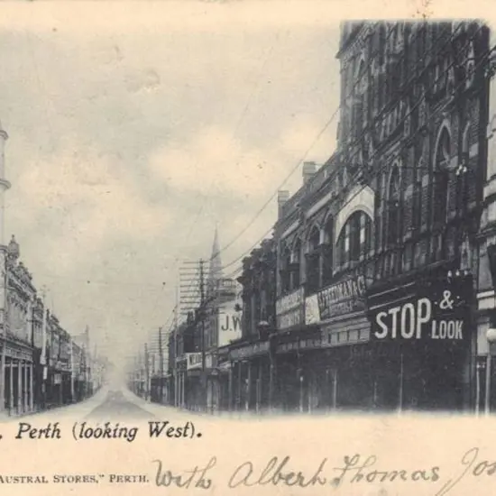 1903 (10th Oct) Hay Street Perth (looking west). ...
