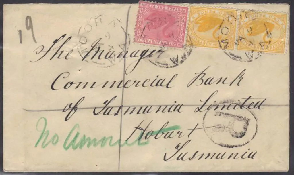 1904 (9th Jan) Moora 3b on Reg cover with 3 ... Image 1++