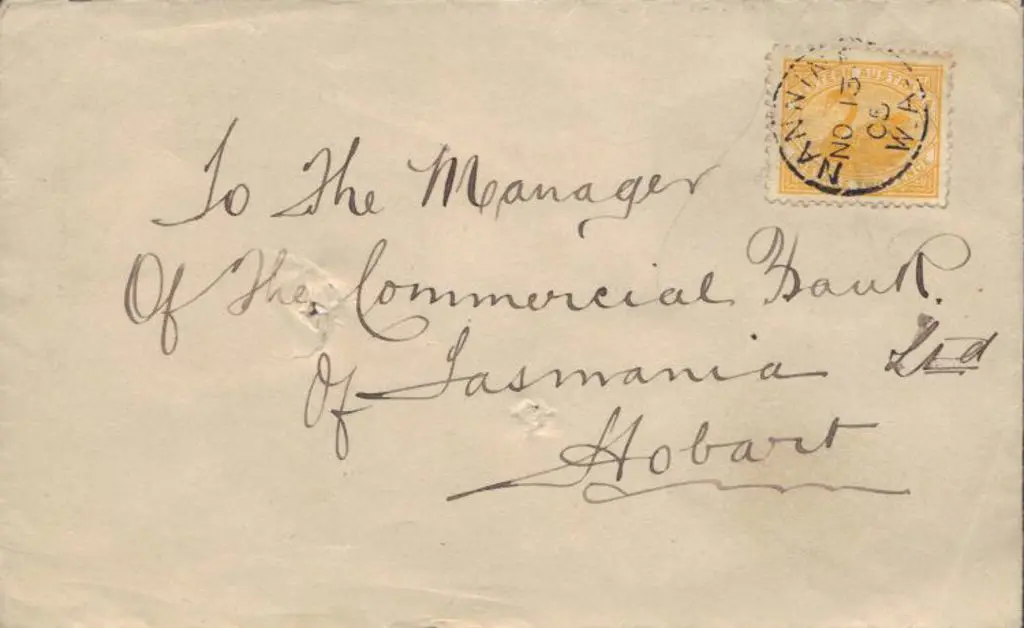 1905 (13th Nov) Nannine 3b-a tied to 2d yellow ... Image 1++