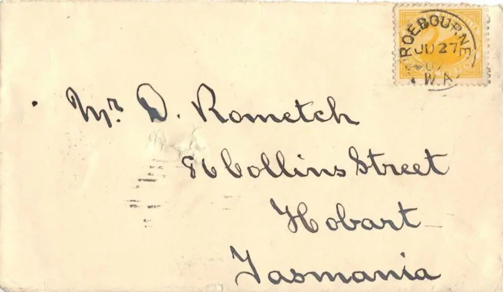 1907 (27th June) Roebourne 3b crisp cds on 2d ... Image 1++