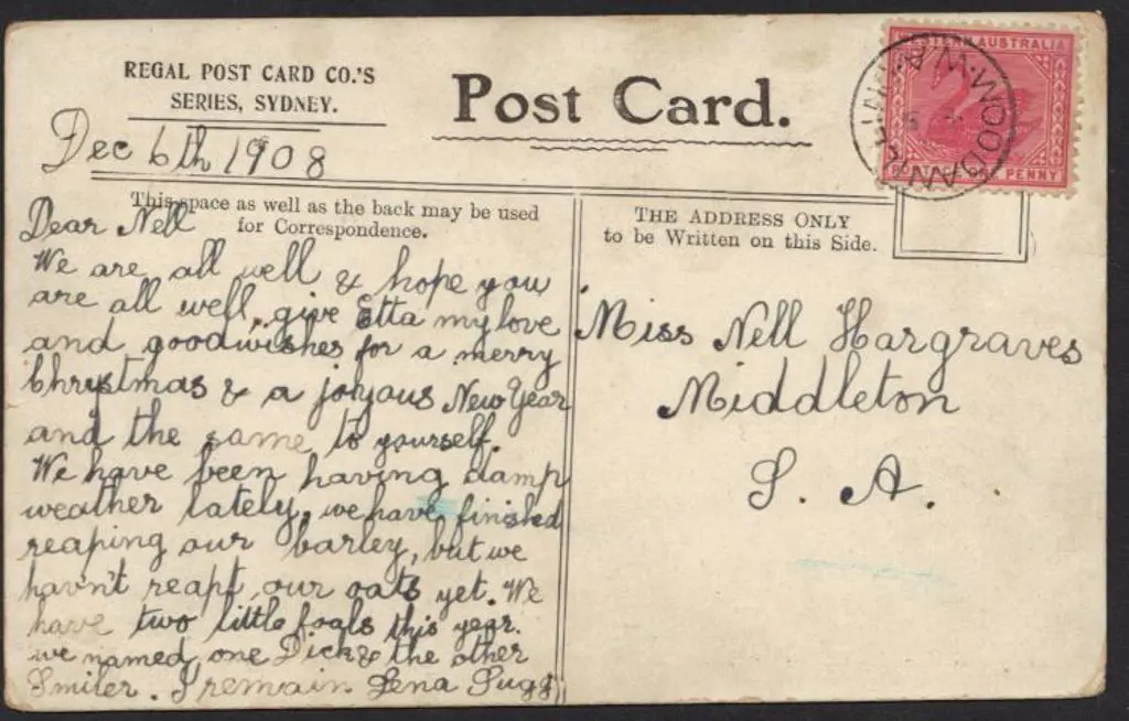 1908 (5th Dec) Woodanilling 3b full & fine cds ... Image 1++