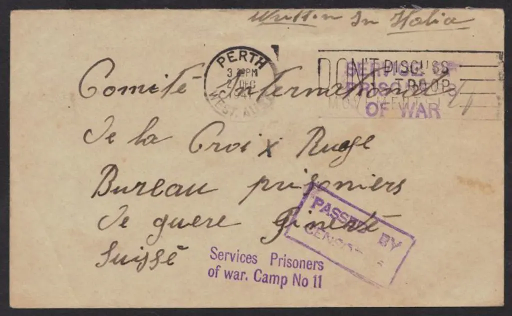 1941 (2nd Dec) Envelope from an Italian POW with ... Image 1++