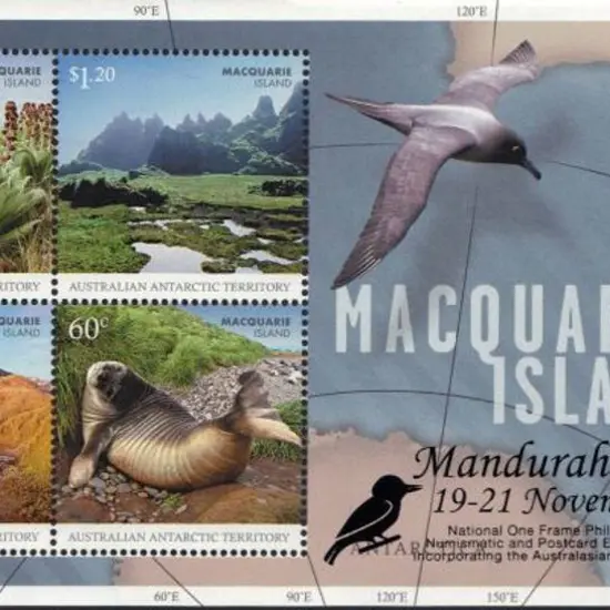 2010 Macquarie Island M/S overprinted in black ...