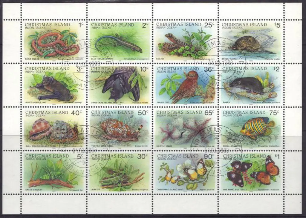 1988 Wildlife sheetlet of 16. CTO 1st March 1988. ... Image 1++