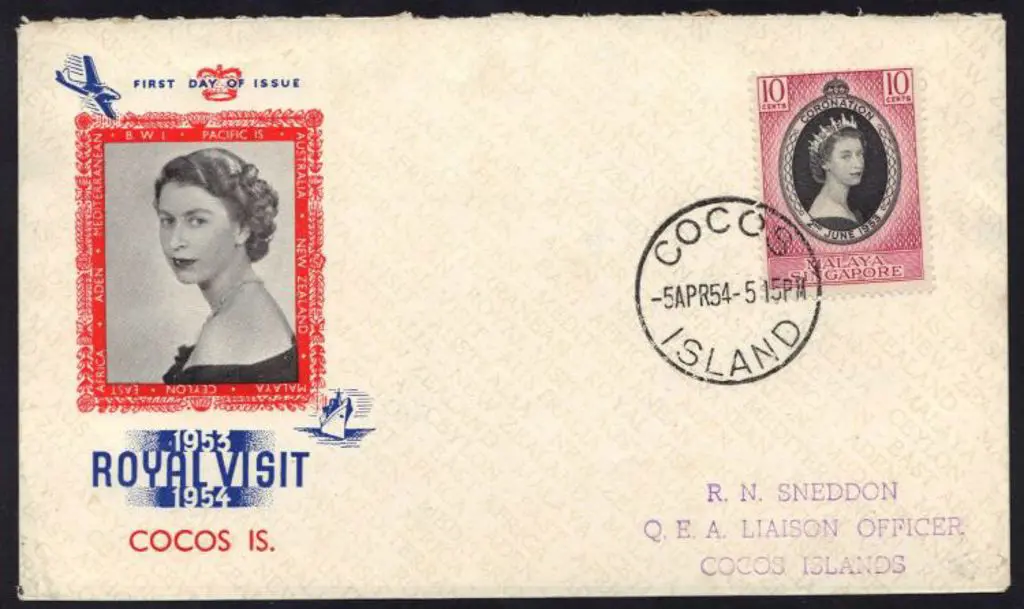 1954 (5th April) 10c Coronation Malaya Singapore ... Image 1++