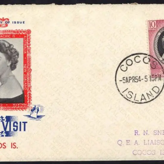 1954 (5th April) 10c Coronation Malaya Singapore ...