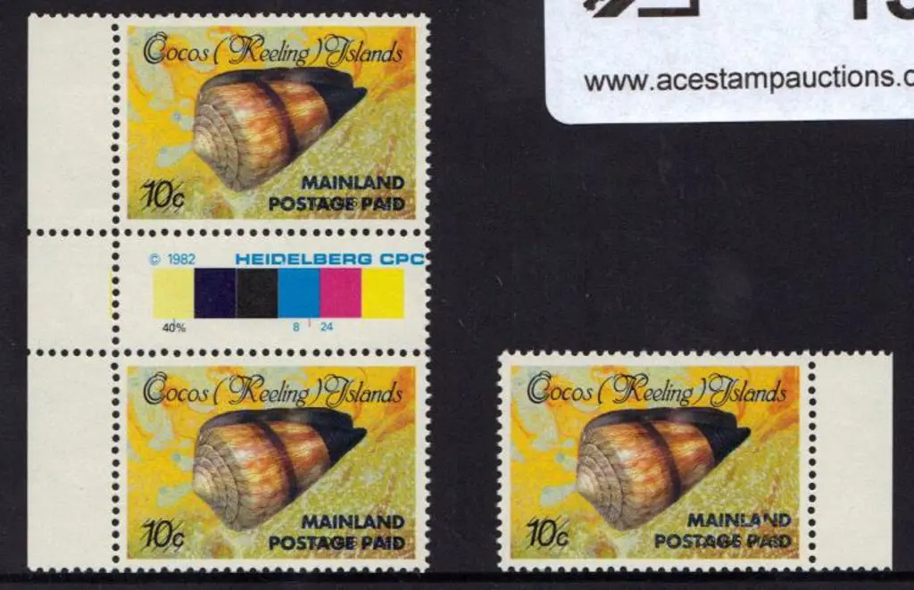 1990 (43c) on 10c MAINLAND POSTAGE PAID surcharge ... Image 1++
