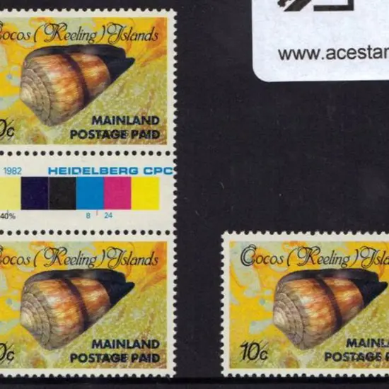 1990 (43c) on 10c MAINLAND POSTAGE PAID surcharge ...