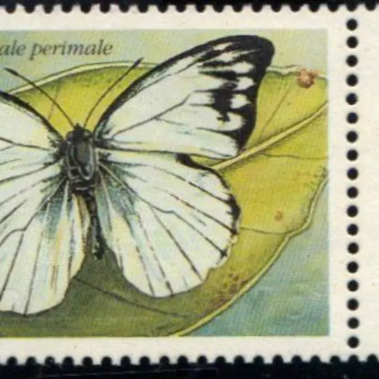 1997 75c butterfly with gold colour completely ...