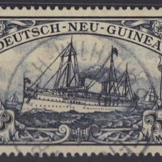 New Guinea – German 1901 3mk Yacht. F/U SG 18 Cat. ...