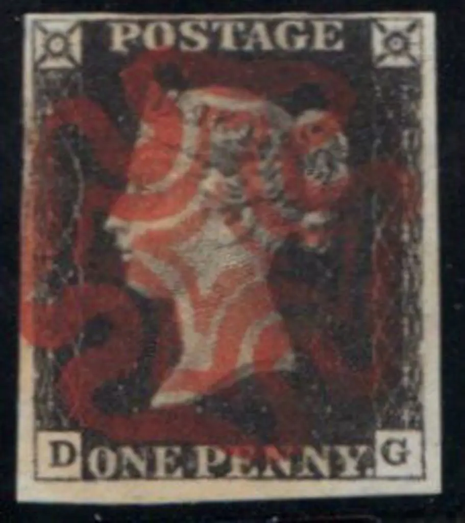 1840 1d intense black Plate 1a. Superb used with a ... Image 1++