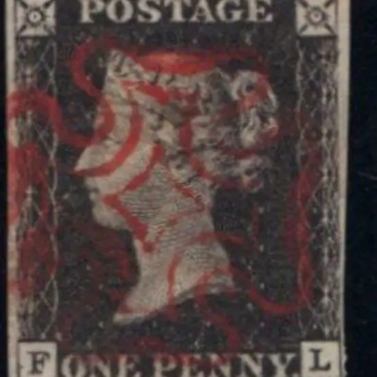 1840 1d black Plate 6. Superb fine used with a ...