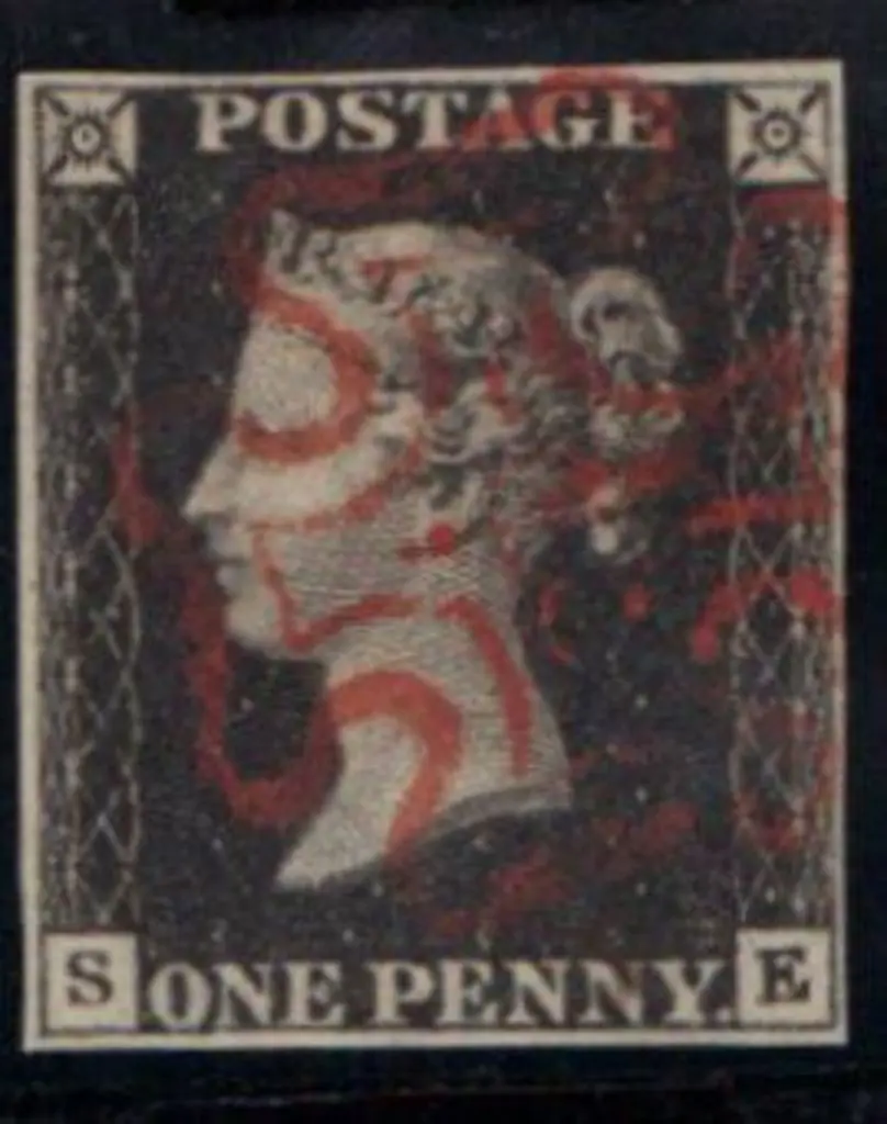 1840 1d black Plate 7. Fine used by a light fine ... Image 1++