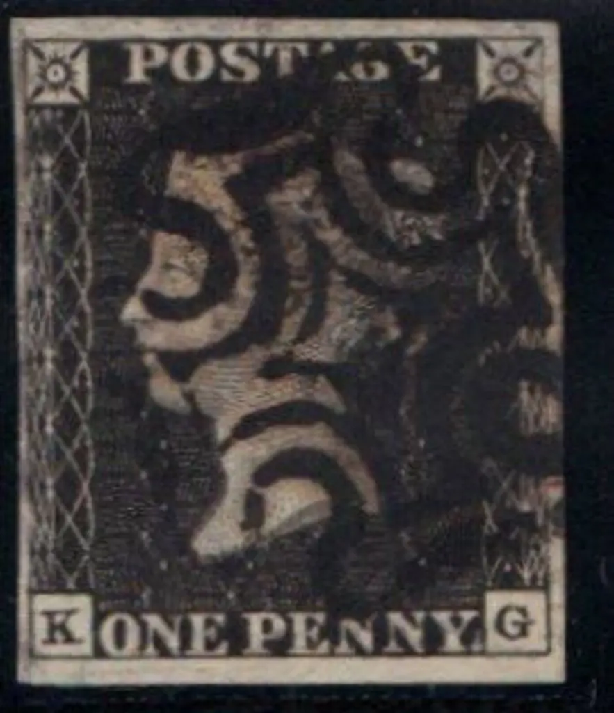 1840 1d black Plate 10. Fine used with a bold ... Image 1++