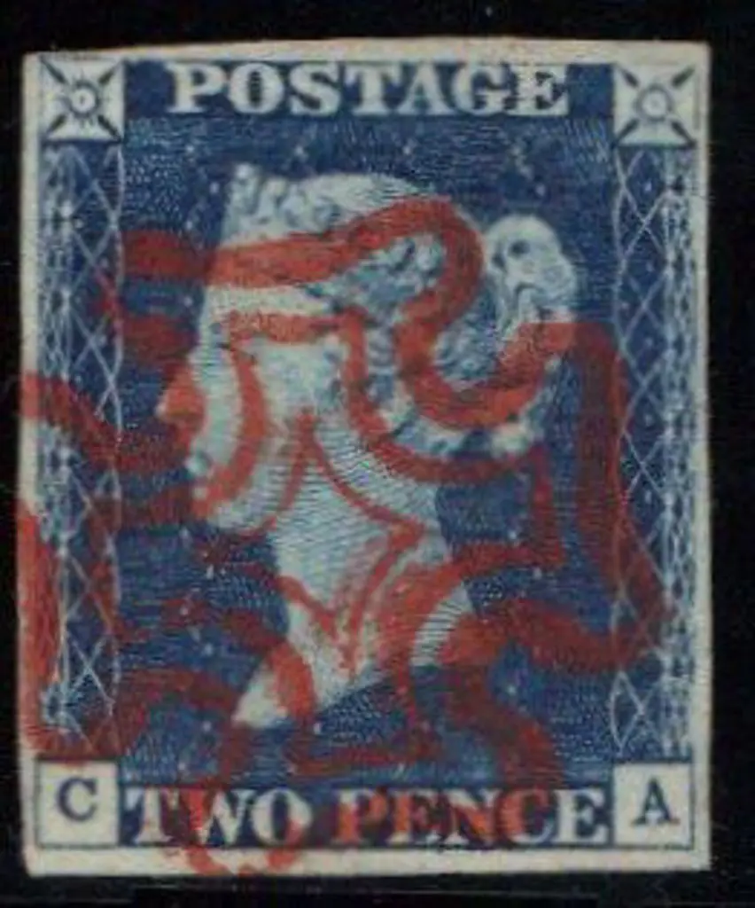 1840 2d blue Plate 1. Superb used by a crisp full ... Image 1++
