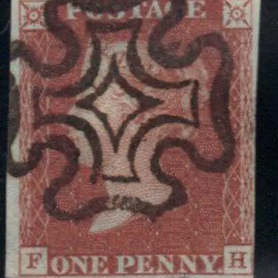 1841 1d red-brown printed from Plate 11 of the ...