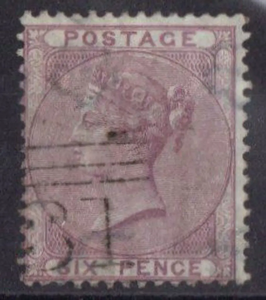 1856 6d lilac QV. F/U with light cancel. SG 70 ... Image 1++