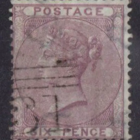 1856 6d lilac QV. F/U with light cancel. SG 70 ...