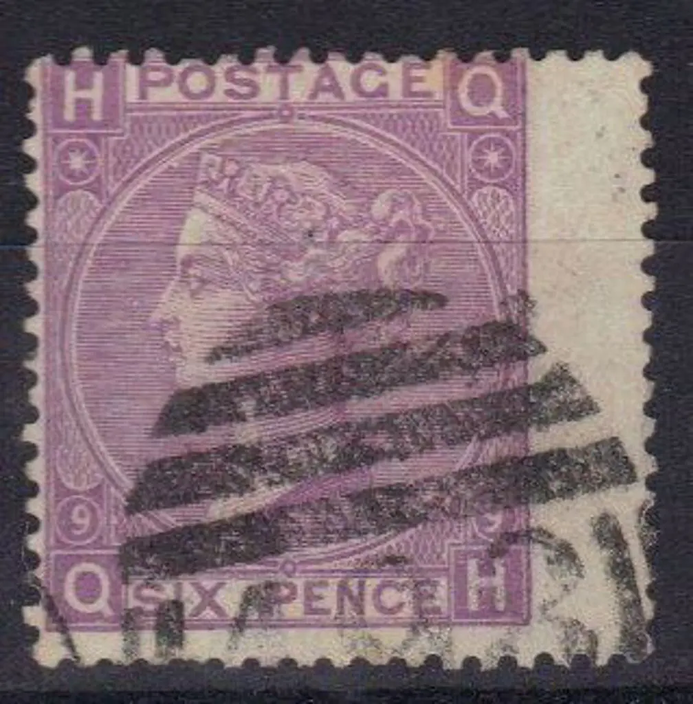 1870 6d mauve Plate 9, good to fine used with ... Image 1++
