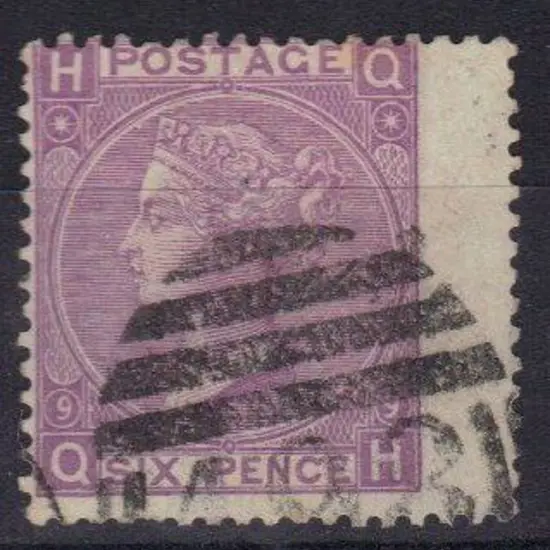 1870 6d mauve Plate 9, good to fine used with ...