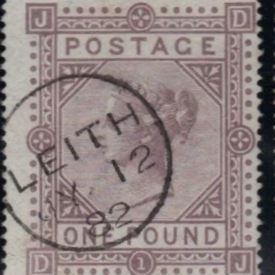 1878 £1 brown-lilac QV superb used with crisp ...