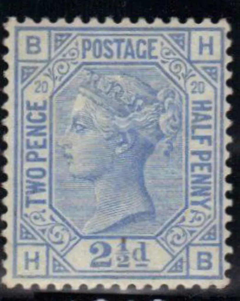 1880 2½d blue plate 20 MLH. SG 142 Cat. £475. Nice ... Image 1++