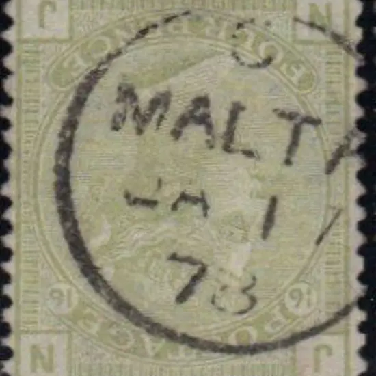 1877 4d sage-green Plate 16. Very fine used with ...