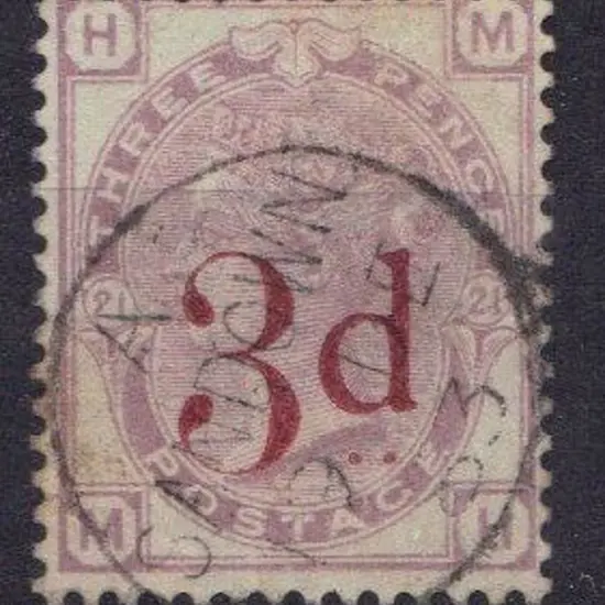 1883 3d on 3d lilac surcharge. Very F/U with an ...