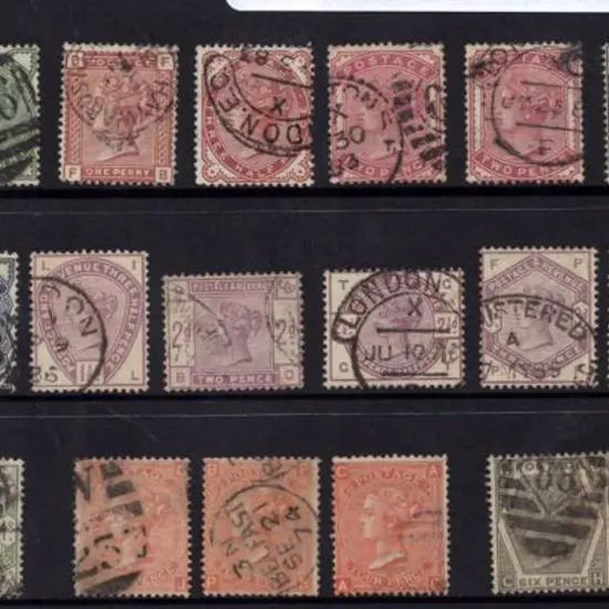 1880-1884 QV to 5d SG 164/71 incl shades with ...