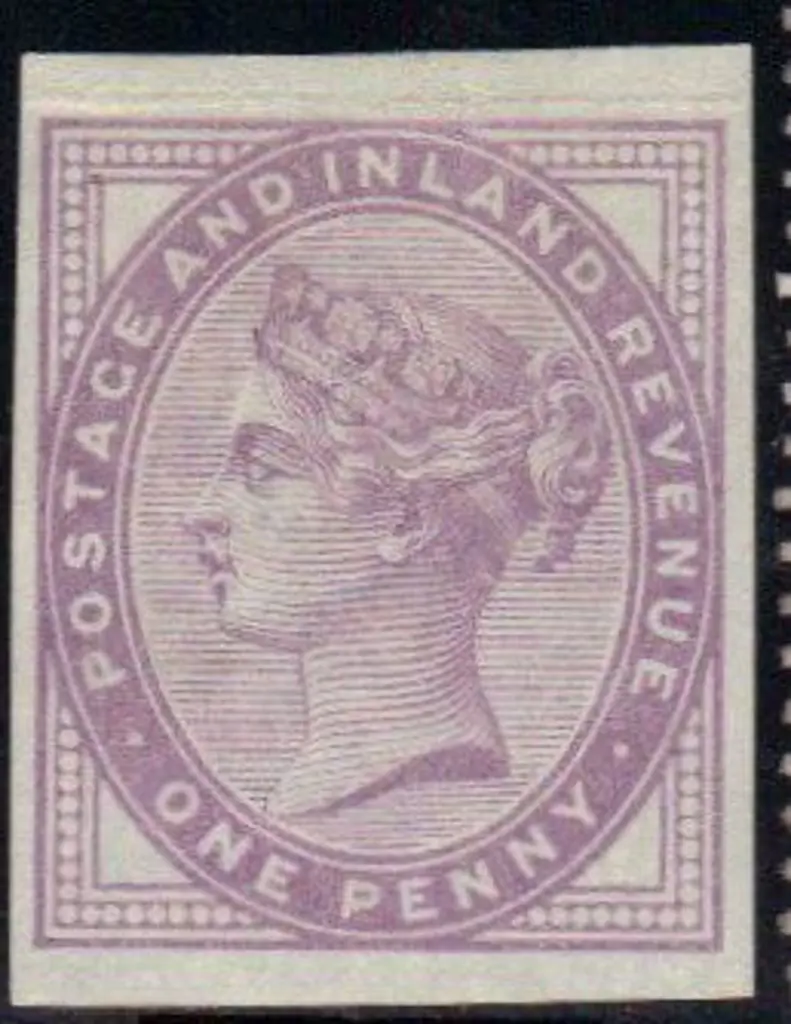 1881 1d mauve imperf single with wmk & good ... Image 1++