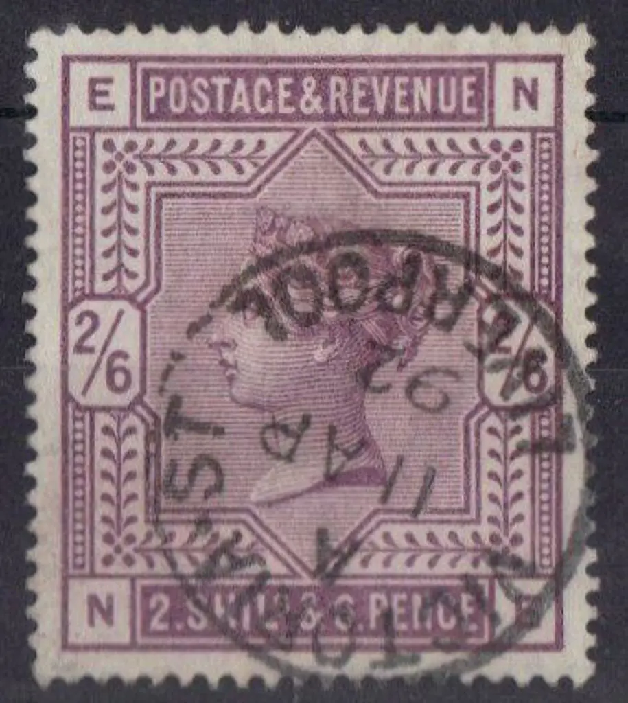 1883 2/6d deep lilac fine used with full Victoria ... Image 1++
