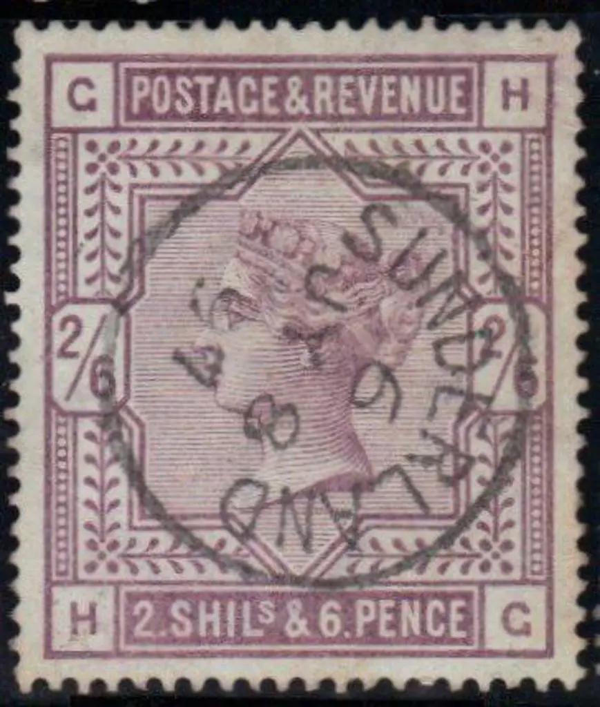 1883 2/6d lilac F/U, 5/- rose good used (slightly ... Image 1++
