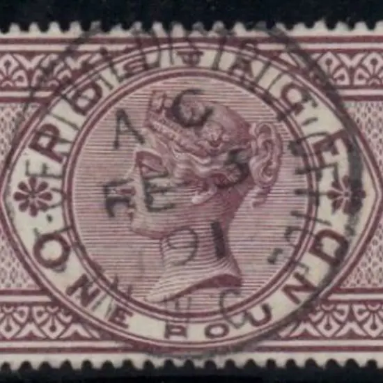 1884 £1 brown-lilac QV Three Crown wmk. Superb ...