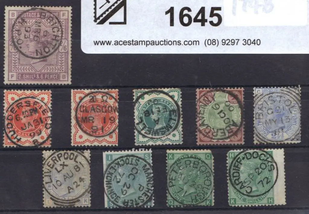 1871/1900 range of QV surface printed issues all ... Image 1++