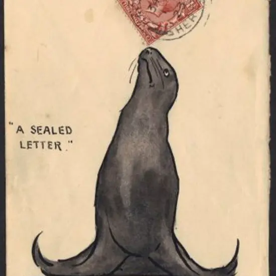 1923 (1st March) KGV hand painted illustrated ...