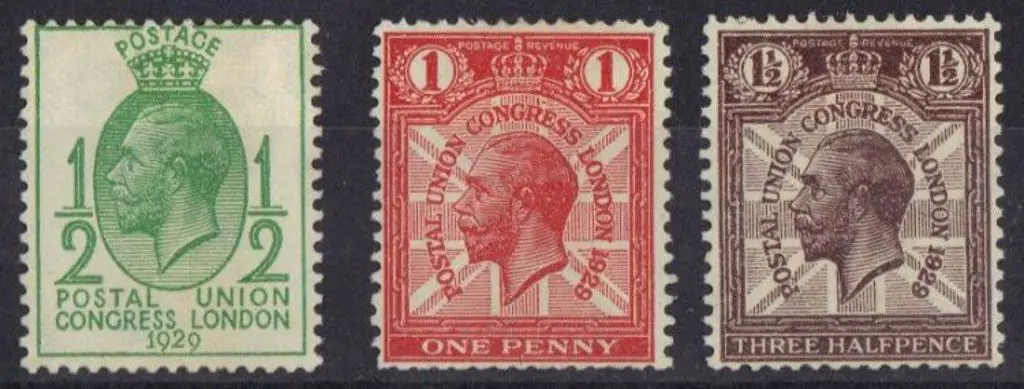 1929 PUC ½d, 1d & 1½d with sideways wmk. MLH SG ... Image 1++
