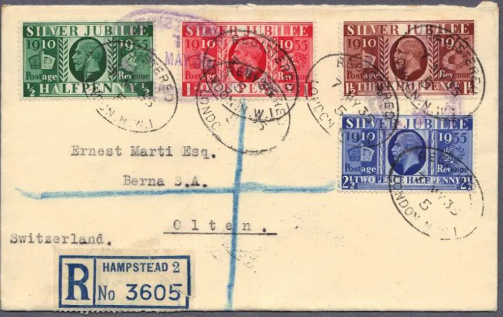 1935 Silver Jubilee set on a Hampstead Registered ... Image 1++