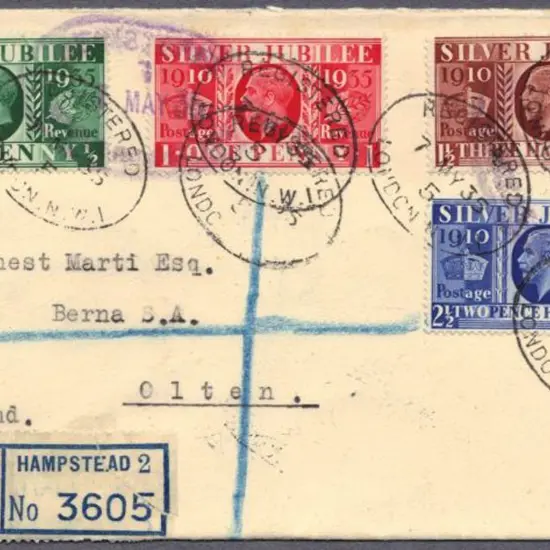 1935 Silver Jubilee set on a Hampstead Registered ...