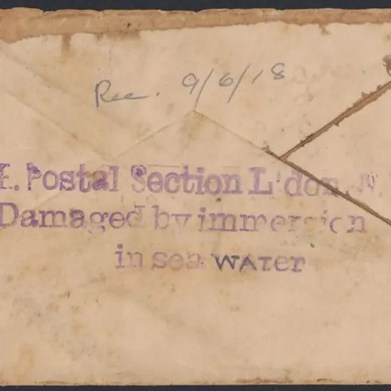 1918 Kenilworth Castle Explosion env with South ...